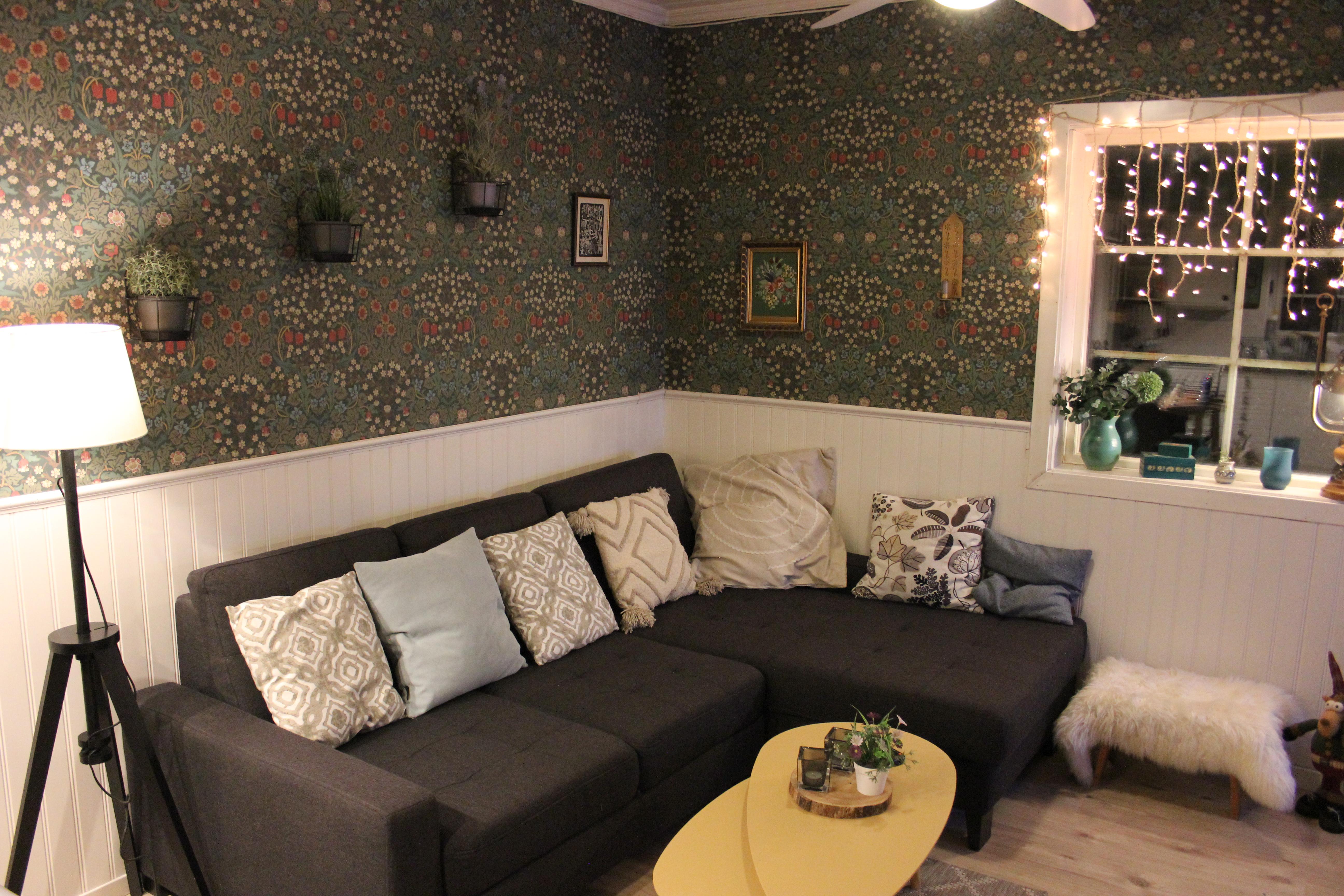 Wohnzimmer schwedisches Ferienhaus